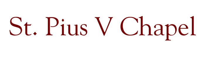 St. Pius V Chapel Logo